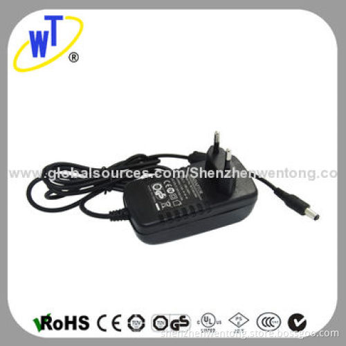 24W VDE Plug Universal AC/DC Adapters with NRTL/CB/GS/CE/FCC Certificates